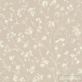   RASCH Country-Charme 463811 bézs virág mintás leveles tapéta