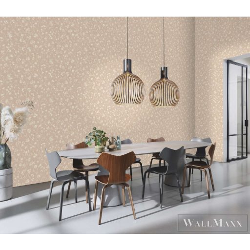 RASCH Country-Charme 463811 bézs virág mintás leveles tapéta