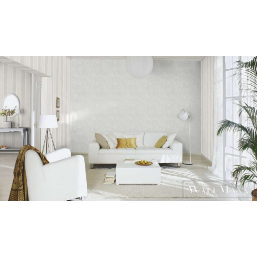 RASCH Country-Charme 463972 szürke csíkos grafikai tapéta