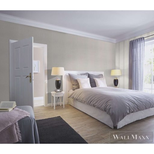 RASCH Country-Charme 464023 szürke szövet mintás modern tapéta