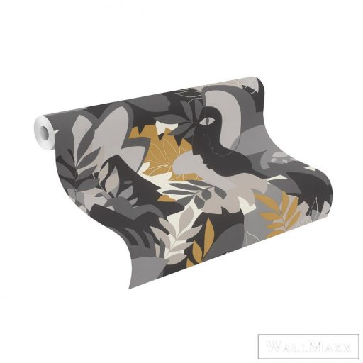 Rasch Salsa 2023 464849 barna grafikus visages antiques tapéta