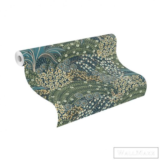 Rasch Salsa 2023 464900 kék grafikus arches fleuries tapéta