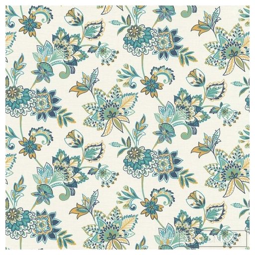 Rasch Salsa 2023 466737 kék grafikus fleurs perses tapéta