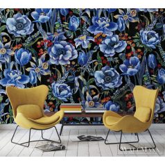 Marburg Smart Art Aspiration 46720 kék virág mintás panel