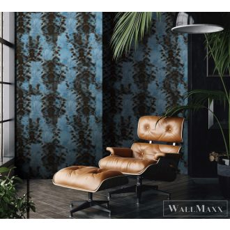   Marburg Smart Art Aspiration 46732 kék grafikai mintás panel