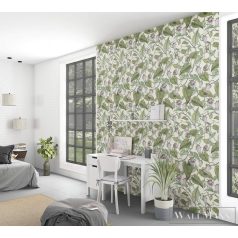   Marburg Smart Art Aspiration 46817 zöld virág mintás panel