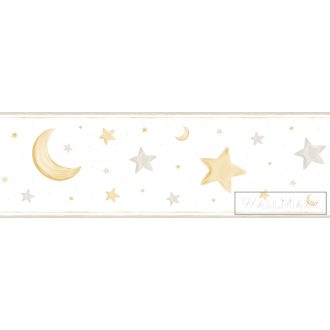   ICH Pippo 470-3 sárga Csillag mintás Gyerek öntapadós bordűr