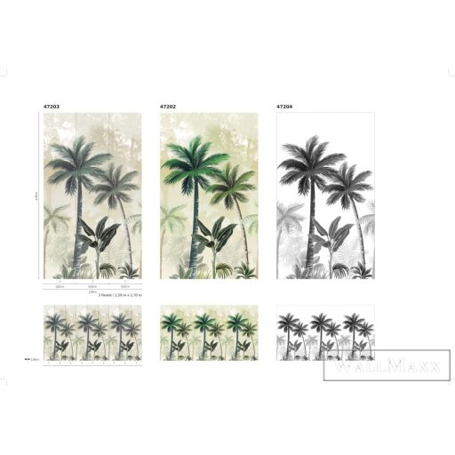 Marburg Smart Art Easy 47203 Natúra bézs dzsungel mintás digitális panel