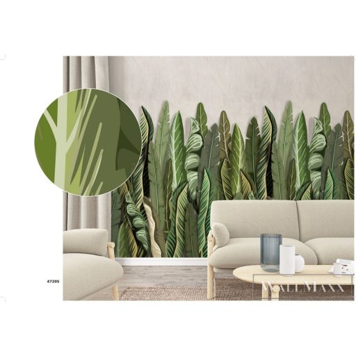 Marburg Smart Art Easy 47205 Natúra zöld levél mintás digitális panel