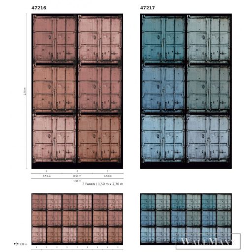 Marburg Smart Art Easy 47216 Design lila kazetta mintás digitális panel