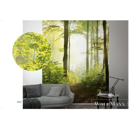 Marburg Smart Art Easy 47221 Natúra zöld erdő mintás digitális panel