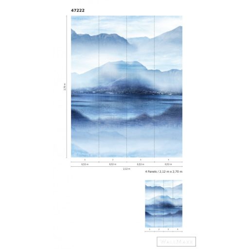 Marburg Smart Art Easy 47222 Natúra kék tengerszem mintás digitális panel