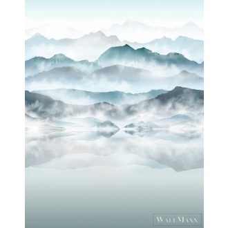   Marburg Smart Art Easy 47224 Natúra türkíz hegylánc mintás digitális panel