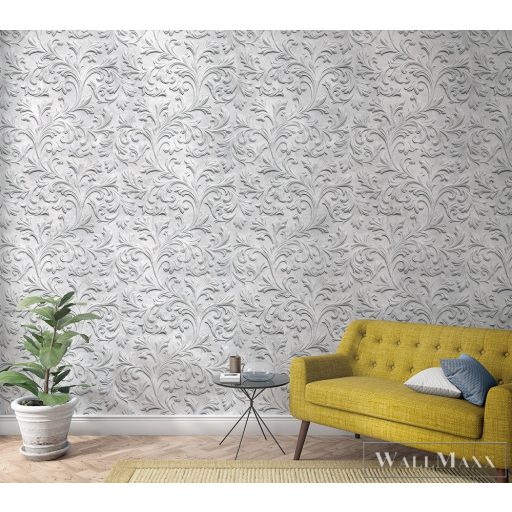 Marburg Smart Art Easy 47237 Térhatású fehér virág mintás digitális panel