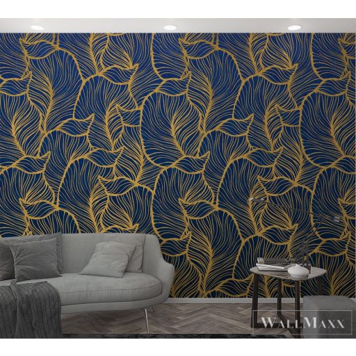 Marburg Smart Art Easy 47242 Grafikus kék levél mintás digitális panel