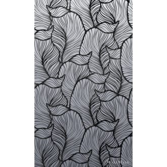   Marburg Smart Art Easy 47243 Grafikus ezüst levél mintás digitális panel