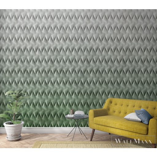 Marburg Smart Art Easy 47252 Térhatású zöld háló mintás digitális panel