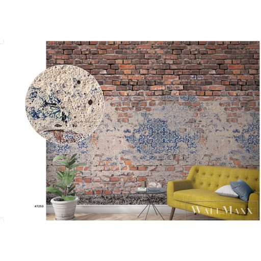 Marburg Smart Art Easy 47253 Retro barna tégla mintás digitális panel