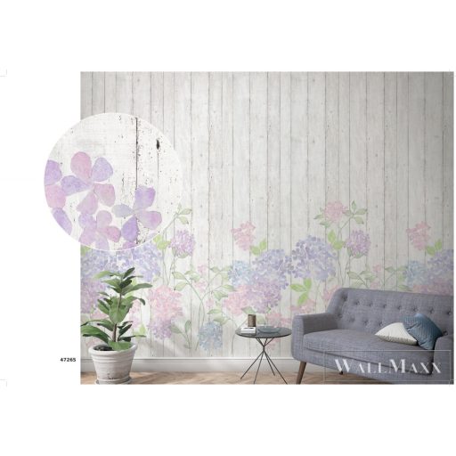 Marburg Smart Art Easy 47265 Grafikus fehér kerítés mintás digitális panel