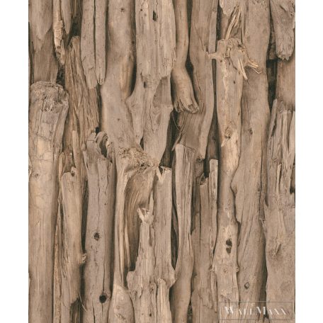 Rasch Bricks & Wood II 473216 barna Intarzia mintás Fa-hatású vlies tapéta