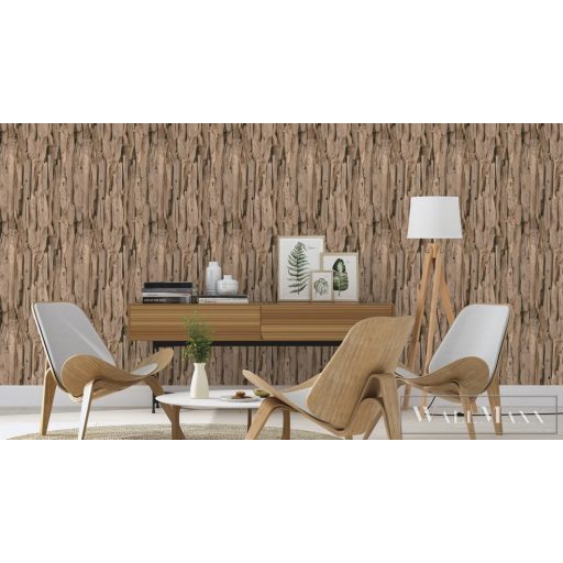 Rasch Bricks & Wood II 473216 barna Intarzia mintás Fa-hatású vlies tapéta