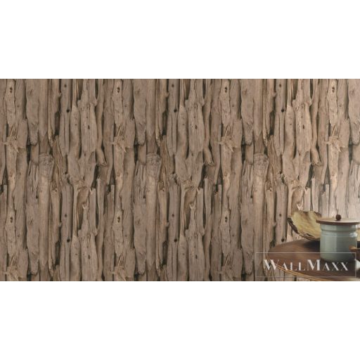 Rasch Bricks & Wood II 473216 barna Intarzia mintás Fa-hatású vlies tapéta