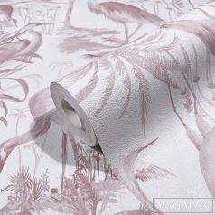   MARBURG Spirit of Jungle 47401 rózsaszín-fehér madár mintás Grafikus tapéta