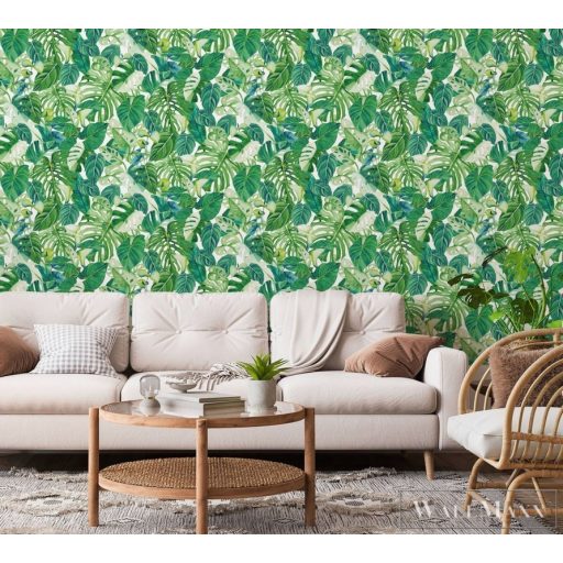 MARBURG Spirit of Jungle 47415 dzsungel zöld levél mintás Grafikus tapéta