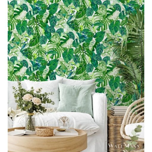 MARBURG Spirit of Jungle 47415 dzsungel zöld levél mintás Grafikus tapéta