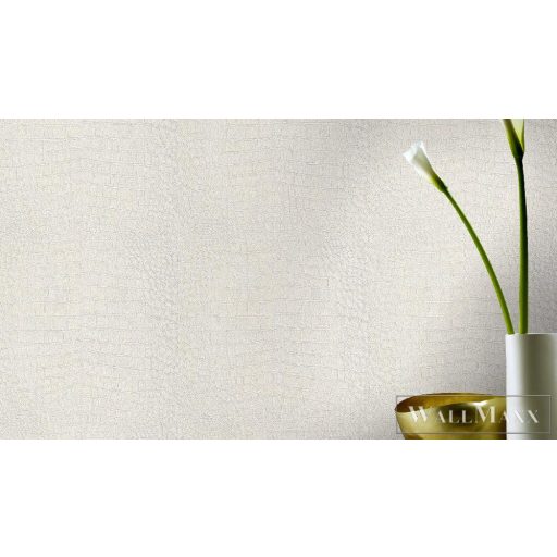 fehér kroko bőr hatású tapéta 474169