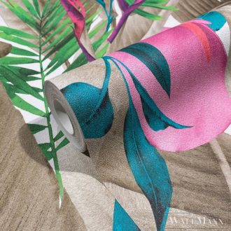   MARBURG Spirit of Jungle 47419 barna-zöld levél mintás Grafikus tapéta