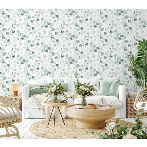 MARBURG Spirit of Jungle 47420 zöld-fehér levél mintás Grafikus tapéta