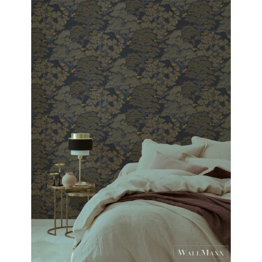 Rasch Salsa 2023 477214 arany design levélmintás tapéta