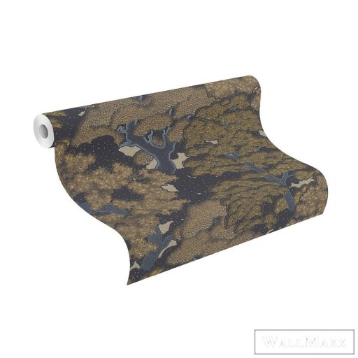 Rasch Salsa 2023 477214 arany design levélmintás tapéta