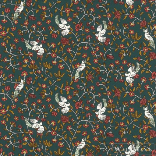 Rasch Zoya 2023 477511 zöld madaras tapéta