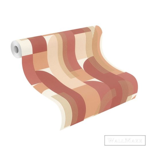 Rasch Salsa 2023 480030 narancssárga grafikus absztrakt tapéta