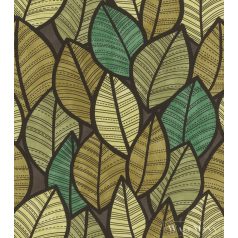 Rasch Salsa 2023 480115 zöld design levélmintás tapéta