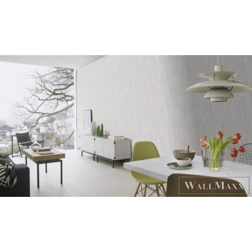 Rasch Bricks & Wood II 480955 törtfehér, ezüst Akril mintás Uni vlies tapéta