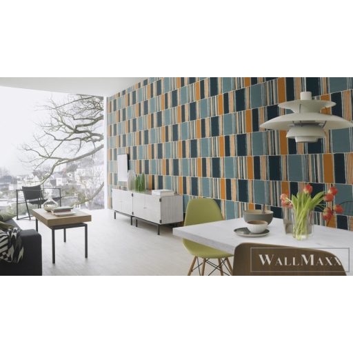 Rasch Florentine III 2024 484441 barna Grafikus geometriai mintás tapéta