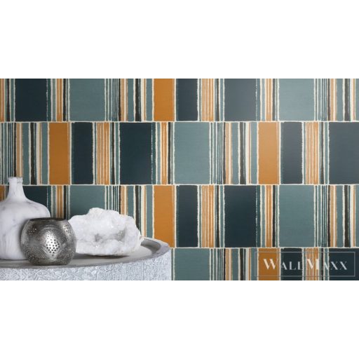 Rasch Florentine III 2024 484441 barna Grafikus geometriai mintás tapéta