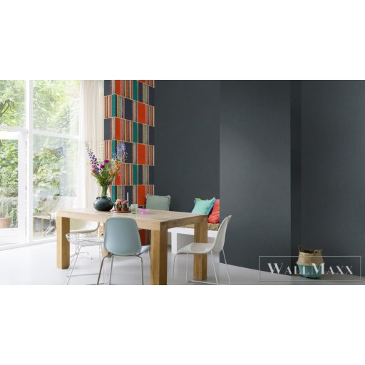 Rasch Florentine III 2024 484670 fekete Textil mintás Klasszikus vlies tapéta