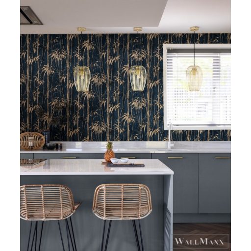 Rasch Florentine III 2024 484892 arany Natúra bambusz mintás tapéta