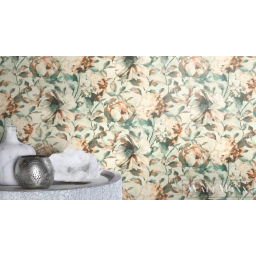 Rasch Florentine III 2024 485134 bézs Natúra virág mintás tapéta