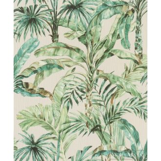   Rasch Florentine III 2024 485240 zöld Natúra pálma mintás tapéta