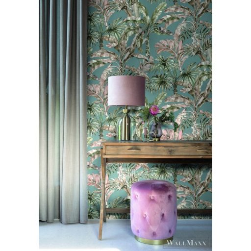 Rasch Florentine III 2024 485257 zöld Natúra pálma mintás tapéta