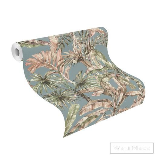 Rasch Florentine III 2024 485257 zöld Natúra pálma mintás tapéta