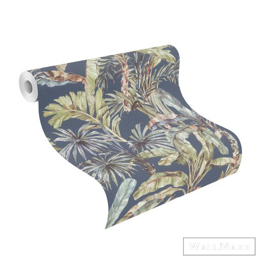 Rasch Florentine III 2024 485288 zöld Natúra pálma mintás tapéta