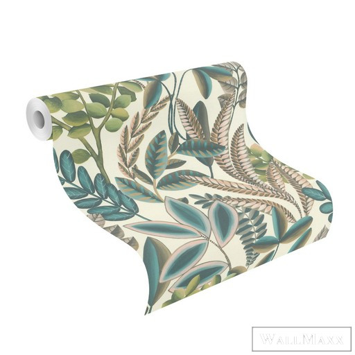 Rasch Florentine III 2024 485523 bézs Grafikus levél mintás tapéta