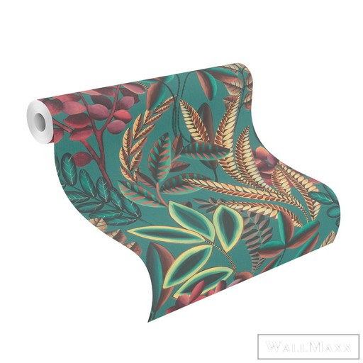 Rasch Florentine III 2024 485547 kék Grafikus levél mintás tapéta