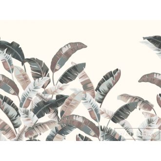   Rasch Florentine III 2024 485912 kék Grafikus levél mintás panel